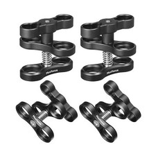 4PCS 1'' Aluminum Ball Clamp Mount for Underwater Diving Light Arms Tray Syst...