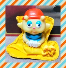Vintage 1980's Playskool Glo Friends Glo Worm CRICKET Bug Toy with Sleeping Bag