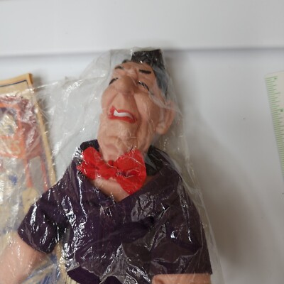 Ronald Reagan Rubber Face Doll Plush With 1976 Junior Scholastic Newspaper 11 In