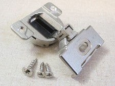 Blum COMPACT 110 Hinges 30.310-11.02 w/ Wrap Plates 130.214-01.02, 1-3/8" OL
