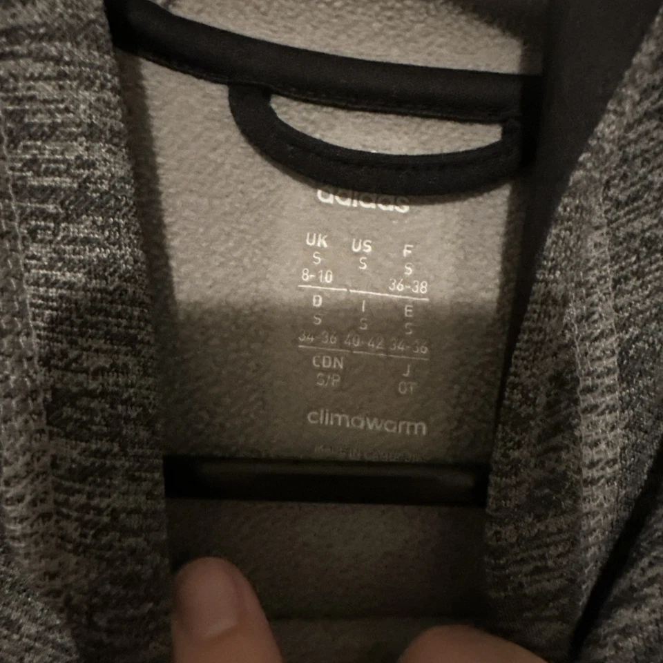 Gray Adidas Climawarm Wisconsin Badgers Women’s Hoodie - Image 3 of 4