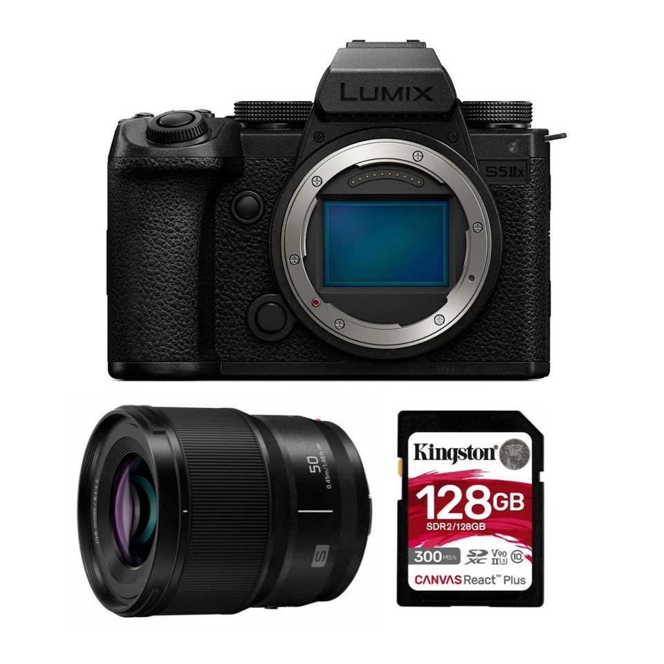 Panasonic Lumix S5 IIX 24.2MP Full Frame Mirrorless Camera with Phase Hybrid AF