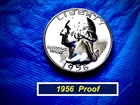 Near Gem ➫  1956 PROOF Silver Quarter ➫ Deep Mirrors ➫ Problem Free ➫  256PR-R