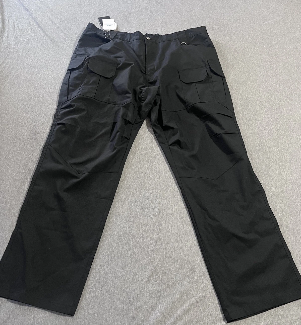Hiwise Men’s Black Tactical Cargo Pants 42x32 NWT Ripstop Loose Fit Work Hiking