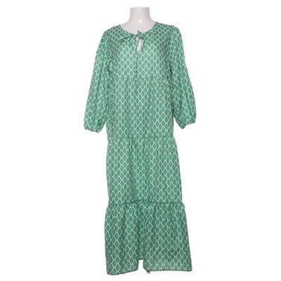 Maxikleid, Größe: M, Grün/Weiß/Mehrfarbig, Baumwolle/Polyester, Damen #ERD