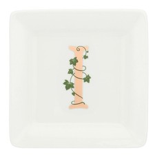 La Porcelaine Blanche Square Saucer Letter I Home Decoration, Kitchen...