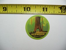 TINY REDWOOD CALIFORNIA #2 SMALL STICKER DECAL NATIONAL PARK COLLECTIBLE