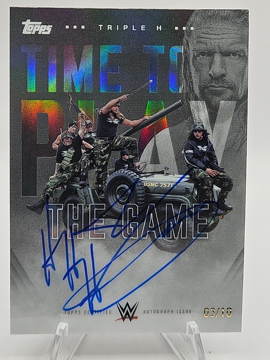 2025 Topps WWE Triple H Time to Play DX Invades WCW Tribute Auto