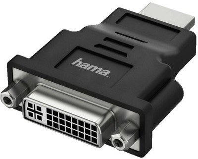 Hama Adapter 200339 HDMI Stecker auf DVI-I dual link 24+5-Kupplung Ultr. B Ware