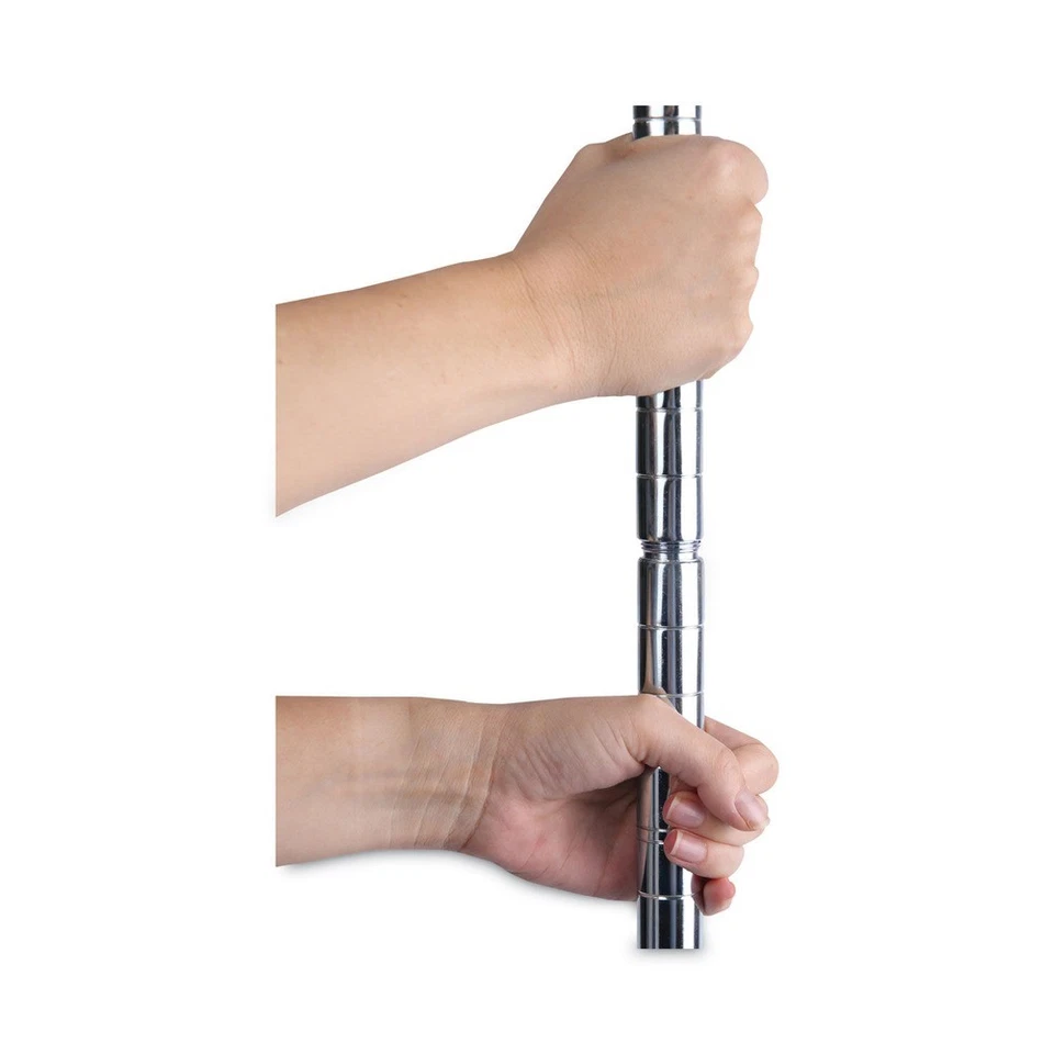 Alera SW833614SR 36 x 14 x 36 3-Shelf Residential Wire Shelving - Silver New - Image 2 of 4