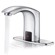 Automatic Touchless Bathroom Sink Faucet Sensor Motion Activated Commercial F...