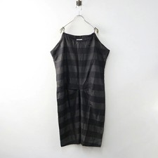 Mina Perhonen Miraggio Silk Cotton Lace Cami Dress Gray 38 Used