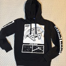 Star Wars Hoodie Size M Disney Cozy Soft Jacket Pull Over Sweatshirt The Force