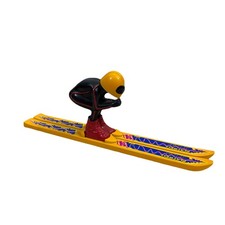 Sci downhill ski-racer giocattolo vintage sci metallo pressofuso Playwell sci squadra scrivania sport