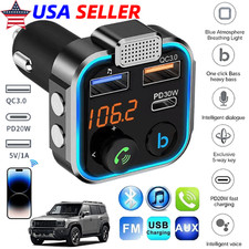 Bluetooth Car FM Transmitter MP3 Player Hands free Radio Adapter Kit USB Charger