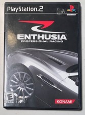 ENTHUSIA PROFESSIONAL RACING SONY PS2 ORIGINAL CASE DISC ARTWORK MANUAL MINT!!!