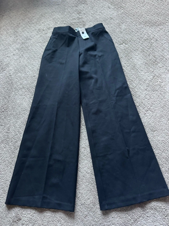 Spanx Women’s Petite Performance Pant Wide Leg Classic Black Size Petite Small - Image 2 of 4