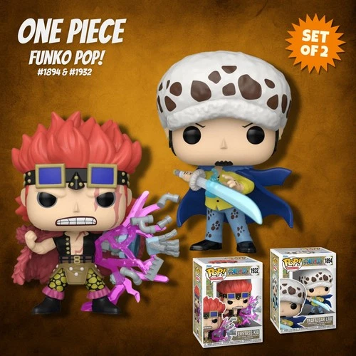 One Piece Funko Pop! Set of 2 | Trafalgar Law #1894 &  Eustass Kid #1932