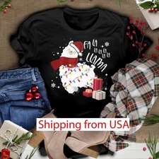 Christmas Fa Llama Shirt - Xmas Animal T-shirt - Funny Llama Tee