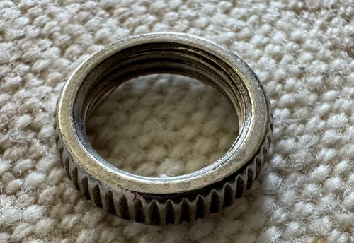Vintage 1960's Gibson 1/8" Thick Toggle Switch Knurled Nut - Fits Switchcraft