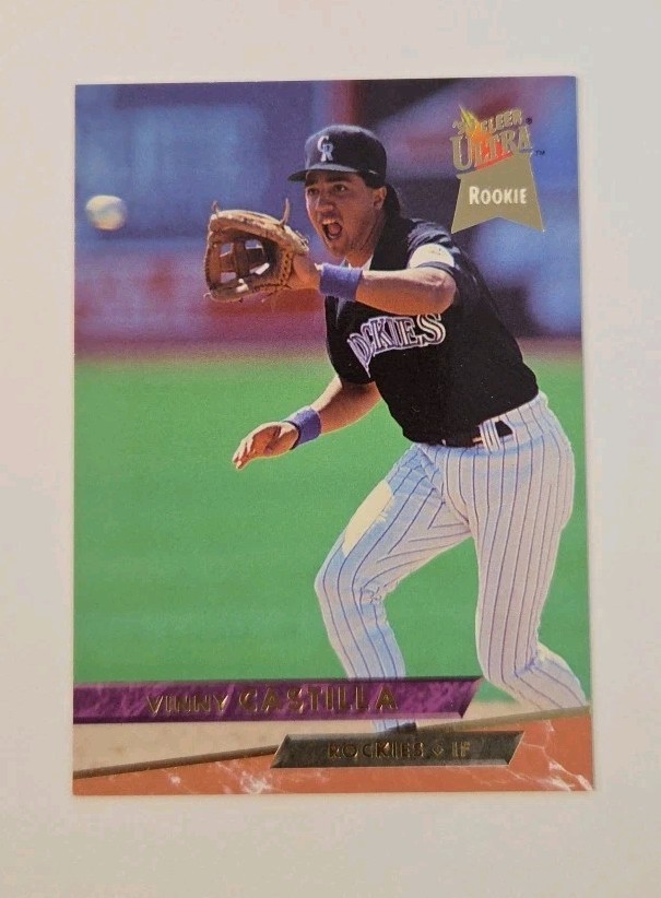 1993 Fleer Ultra Baseball - VINNY CASTILLA RC #344 - COLORADO ROCKIES