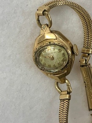 Vintage Bulova Ladies Watch 10K Gold RGP Case Working Kreisler