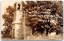 Postcard RPPC IL Walnut Prairie Illinois ME Church Noyes Photo ca1911 R113