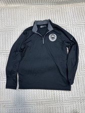 NIKE GOLF DRI-FIT Men's Pullover Jacket Size LG Long Sleeve 1/4 Zip Black