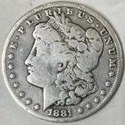 1881 CC MORGAN SILVER DOLLAR
