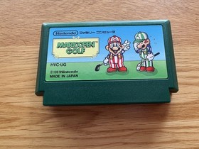 Mario Open Golf Famicom boxed! Nintendo NES FC 1991 Namco NO Manual