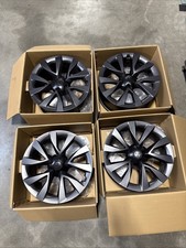 20" Tesla OEM Model X Graphite Cyberstream Staggered Wheel Set