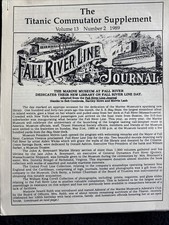 The Titanic Commutator supplement volume 13 number two 1989