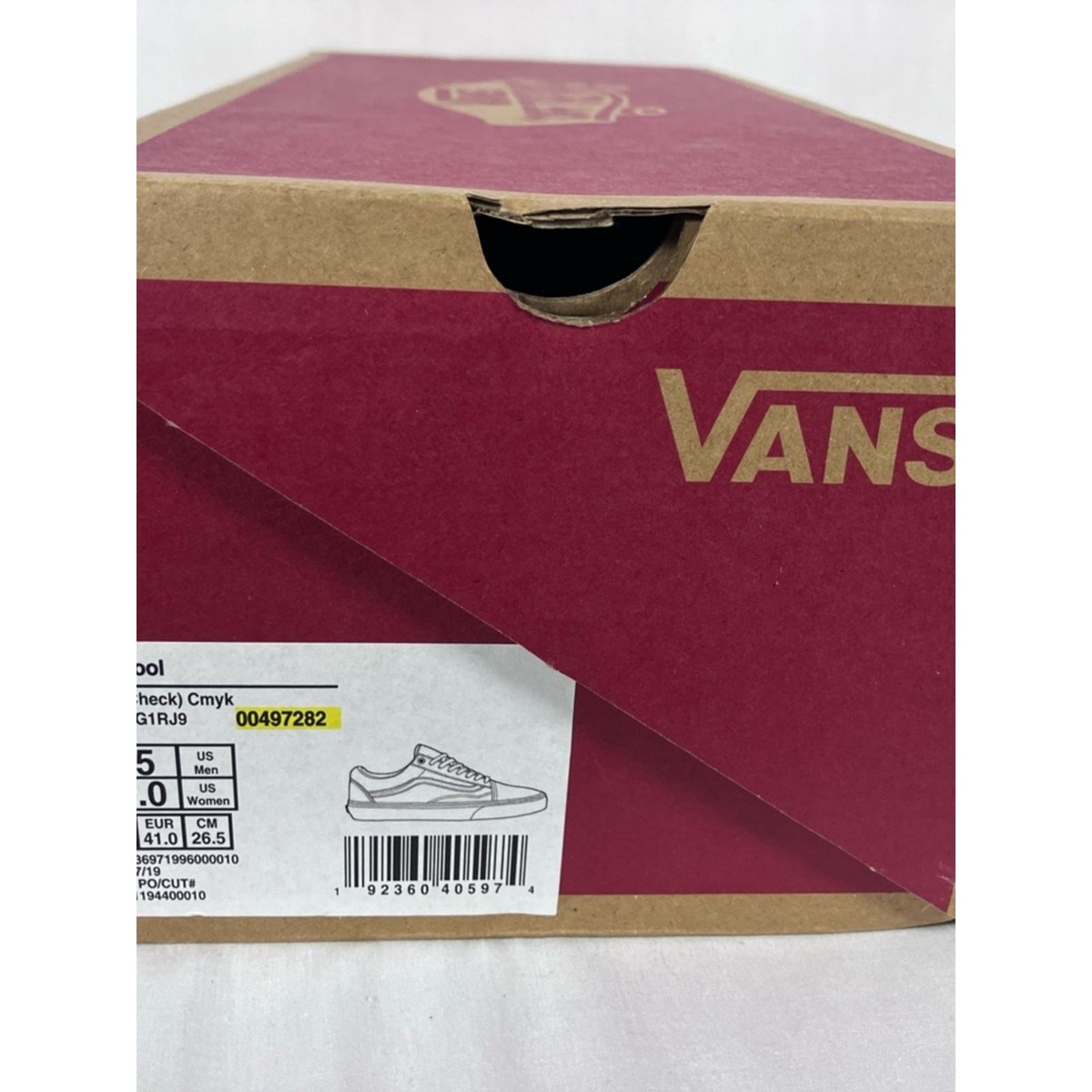 Vans “Crazy Checks” Low-Top Checkerboard Sneakers in Blue/Yellow