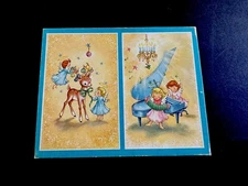 1 EMPTY BOX, Once Held 20 VTG Xmas Greeting Cards Christmas Starlets Assortment
