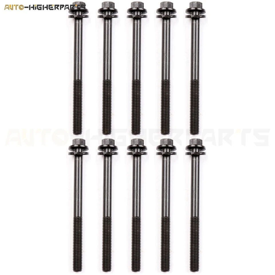 Juego de 10 pernos de cabeza para 1993-2001 Saturn SC2 SW2 1991-2002 SL2 1,9 L DOHC Foto 2 de 4