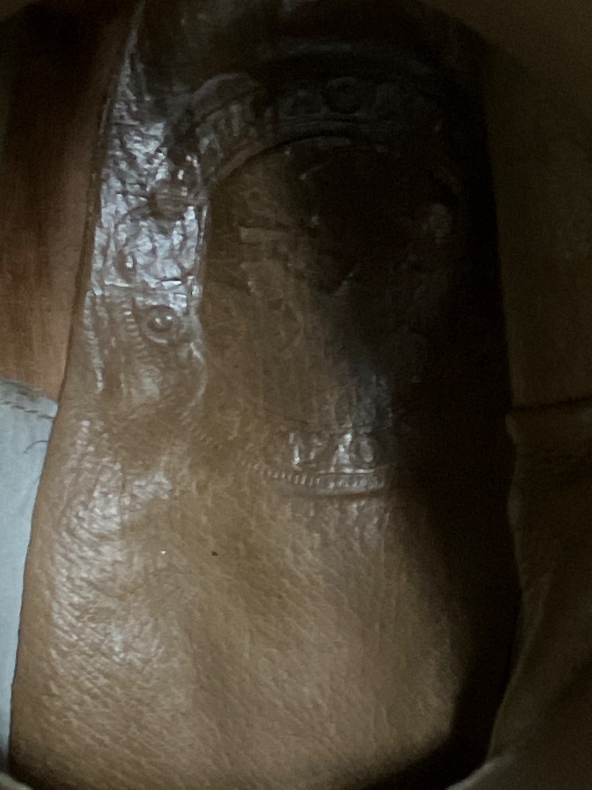 Cuadra 'Brown' Leather & Python Skin Western Rode… - image 12