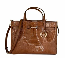 Michael Kors Carson Medium Satchel Shoulder Crossbody Bag Exotic Luggage