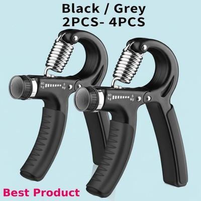 2-4er Pack Hand Grip Strengthener5-60KG Verstellbar Unterarmtrainer Fingertrainer