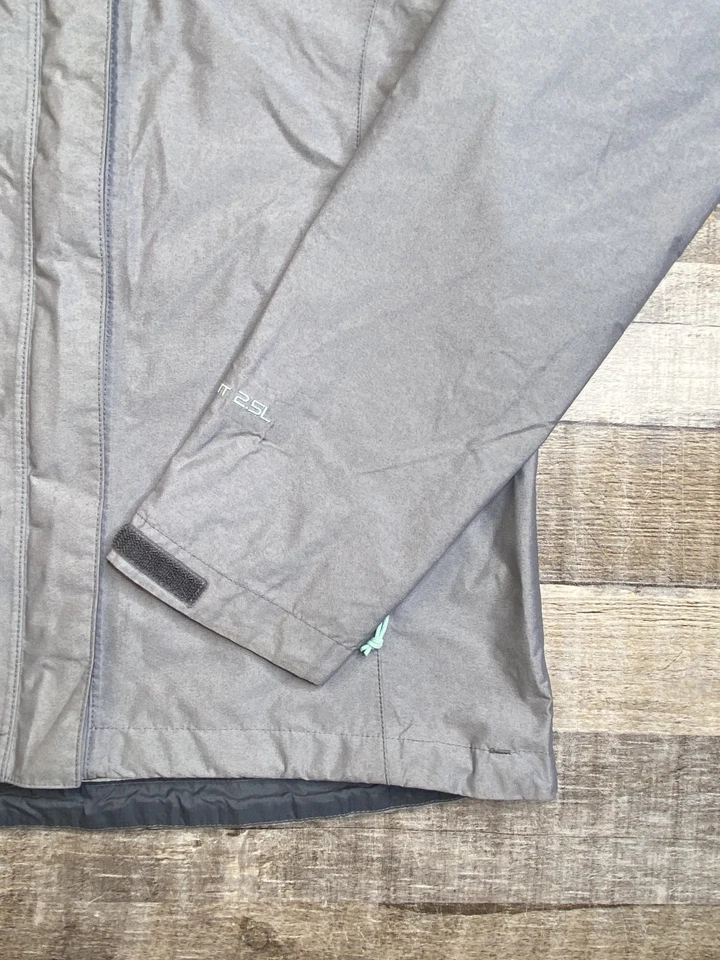 Chaqueta cortavientos para mujer The North Face Hyvent 2,5 L gris rosa concha pequeña Foto 2 de 4