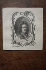 FRANCOIS DE TROY (1645-1730) PORTRAIT ENGRAVING FROM 1745, born in TOULOUSE PAINTER