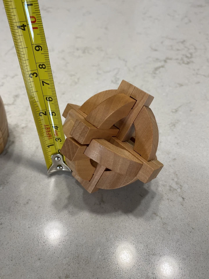 #2 Brain Teasers for Adults Wooden 3D Locking Interlocking Puzzles #2 puzzles!!! - Image 4 of 4