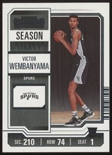 Victor Wembanyama Rookie #11 2023-24 Panini Contenders Season Ticket Spurs RC 