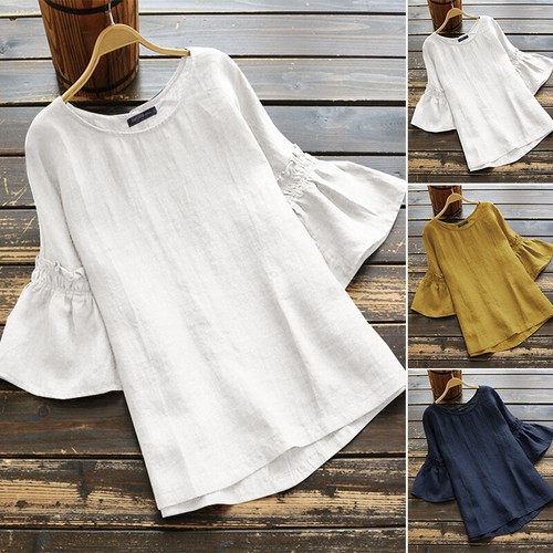 Summer Bell Sleeve Top Tee T Shirt 