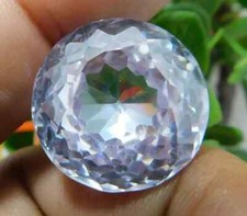 Zircon White Color Round Cut 48 Ct Natural Cambodian Loose Gemstone