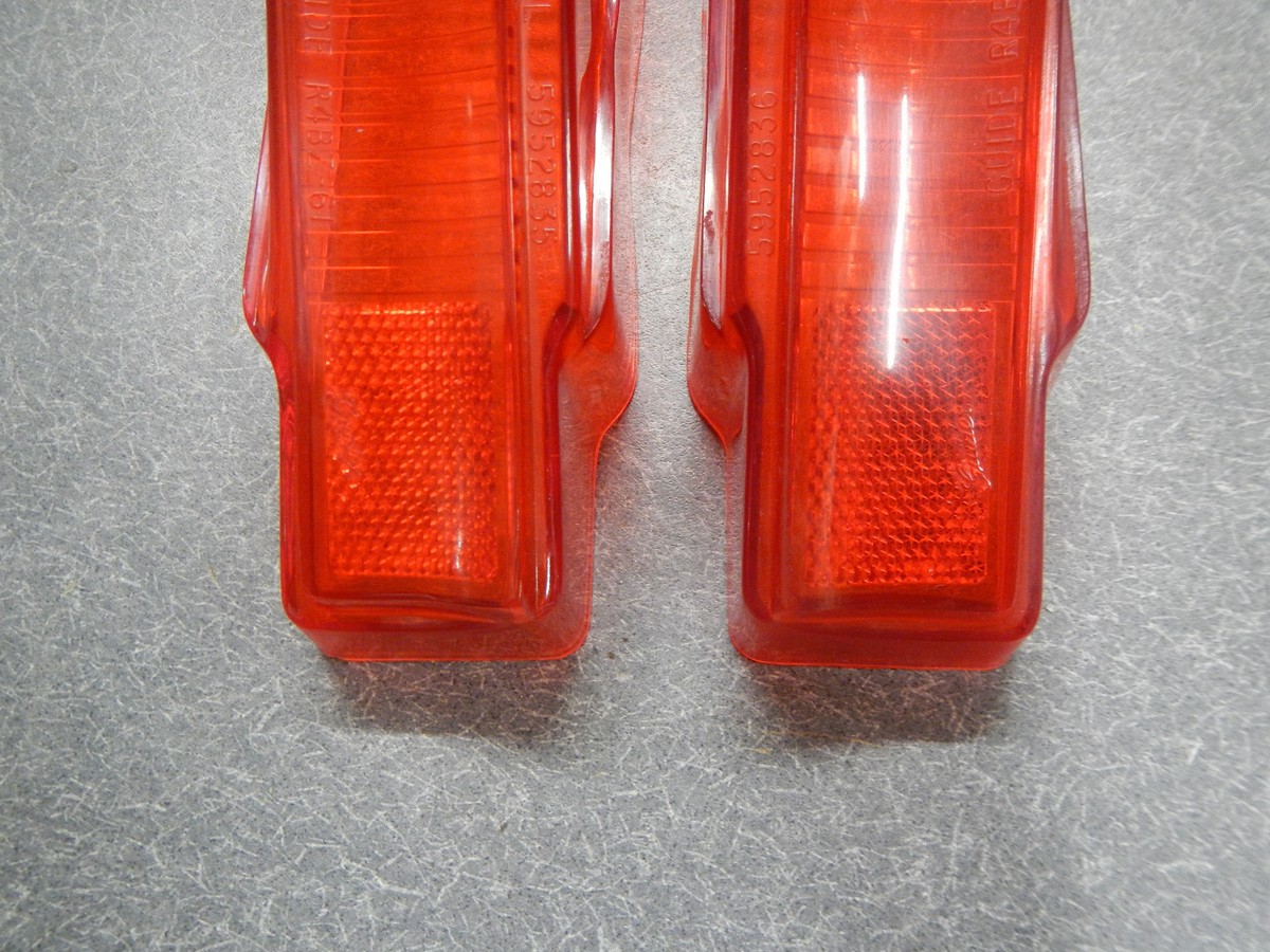 1961 1962 Buick Special Skylark Tail Light Lenses Pair (2
