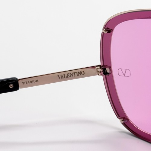 NEW VALENTINO V-ROMASK VLS-120C UNISEX PINK TITANIUM SUNGLASSES VALENTINO - Picture 11 of 13
