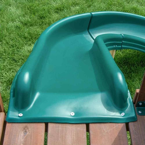 Winder Slide UV Resistant HDPE Durable Plastic Backyard Slide Green Side NEW - Picture 7 of 10
