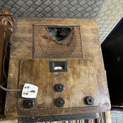 Murphy A26 Radio 1936 Valve Reciever Walnuss Zebrano Gehäuse + Bakelit Regler RAR 