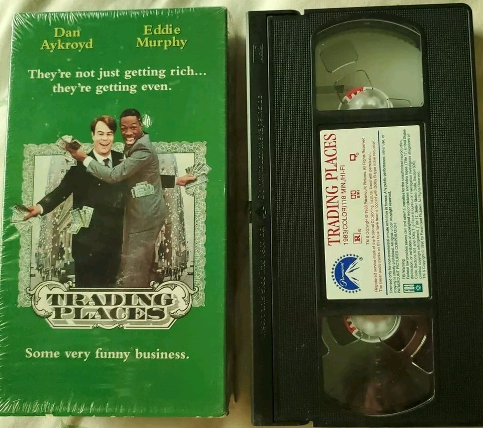 Trading Places VHS VCR Video Tape Used Movie Eddie Murphy Collector's ...