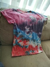 Gildan Girls Boys Unisex Kids Tie Dye Short Sleeve Tshirt Size SP